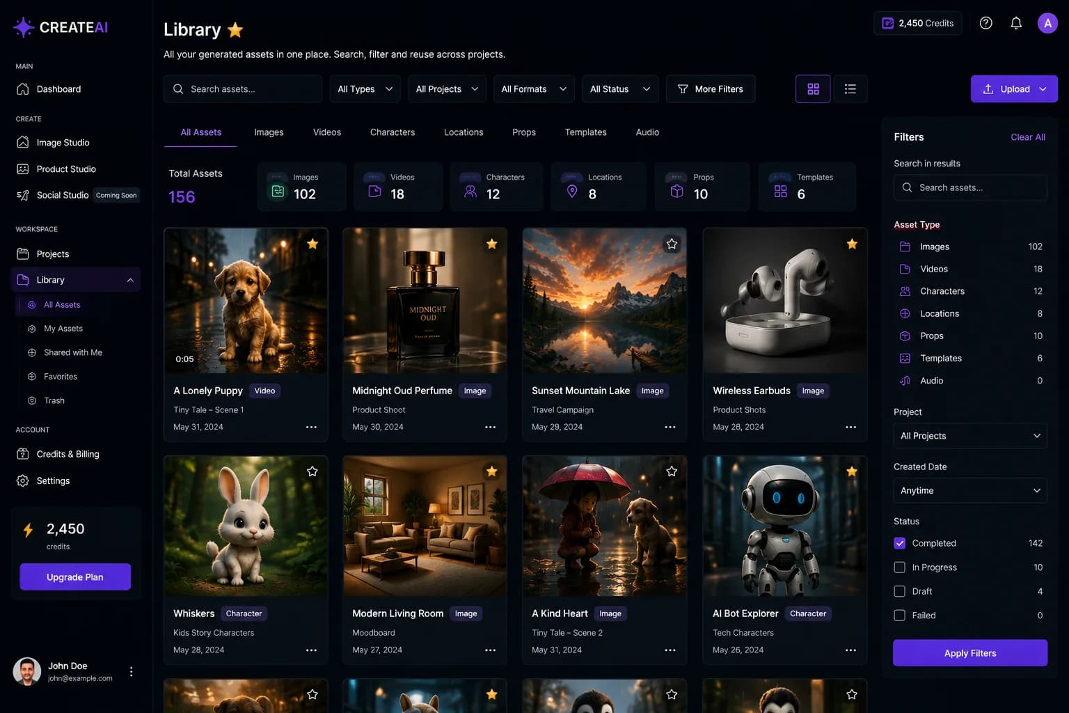Library CREATEAI interface